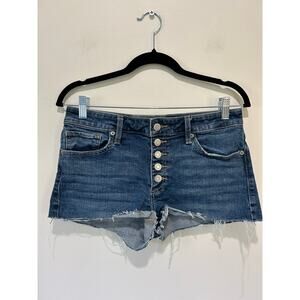 Lucky Brand jeans shorts size 6/28 button front dark wash